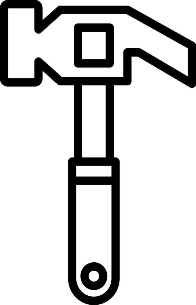 Hammer Vector Icon Design