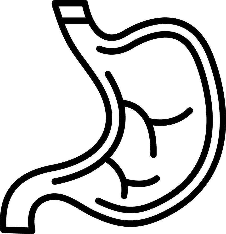 Stomach Vector Icon Design