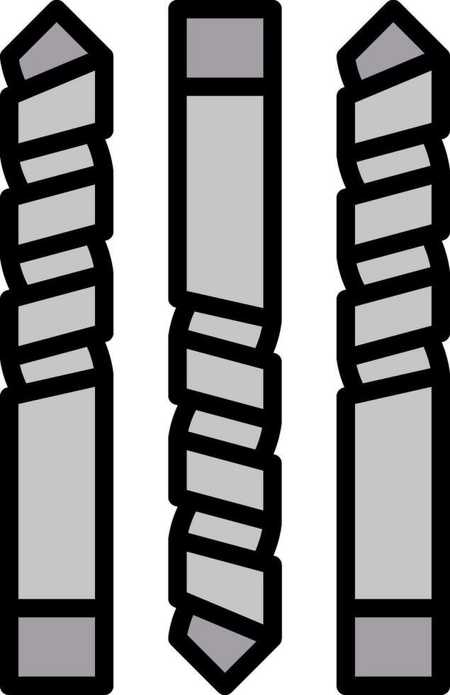 Drill Bit Vector Icon Design