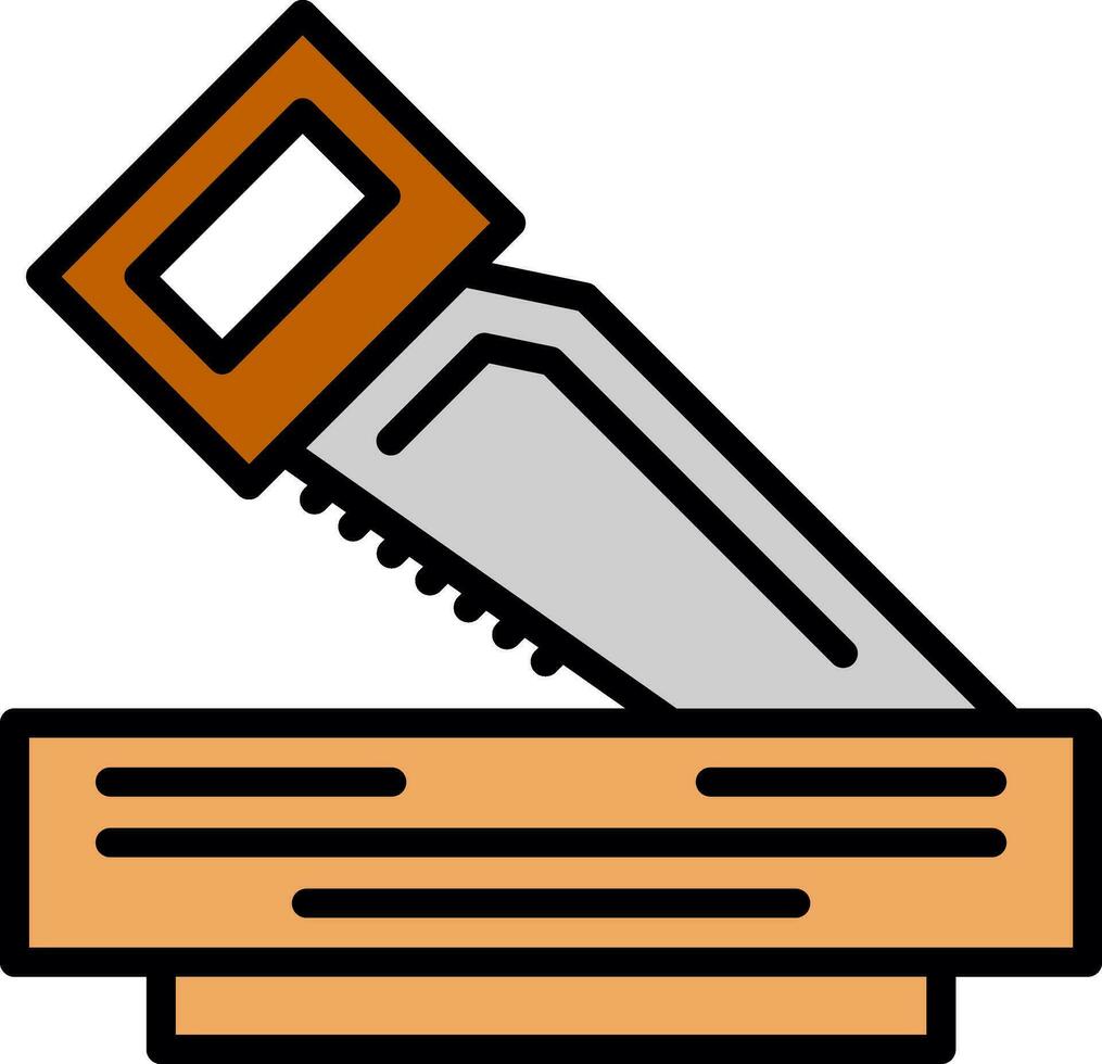 Wood Cuttor Vector Icon Design