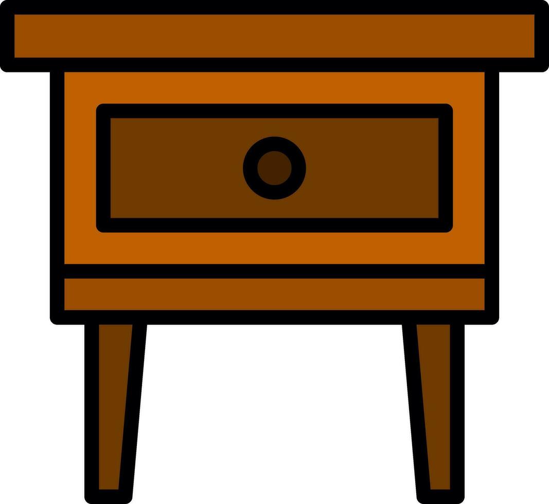 Night Stand Vector Icon Design