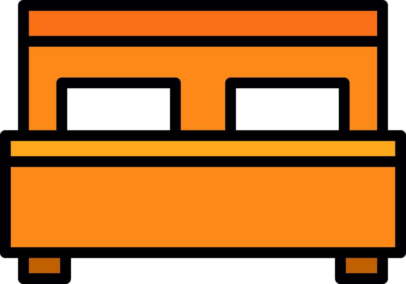 Bed Vector Icon Design