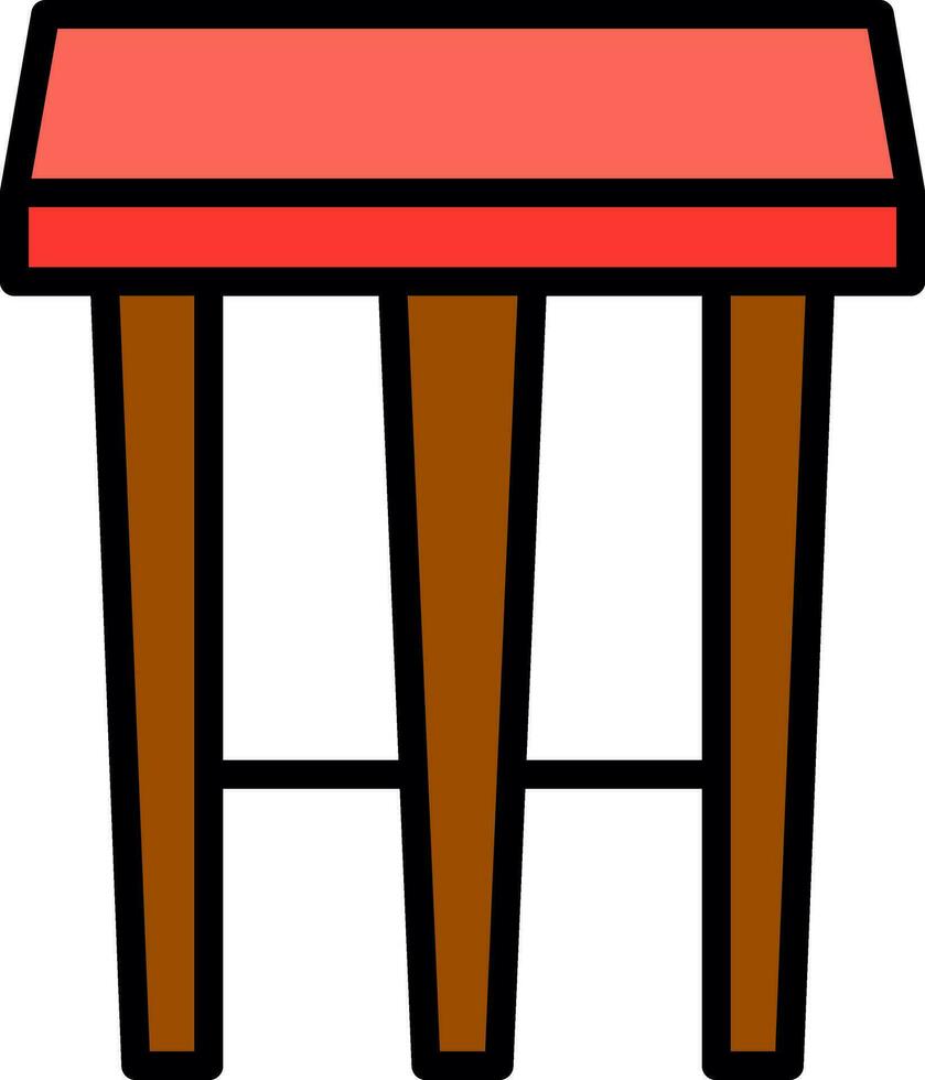 Stool Vector Icon Design