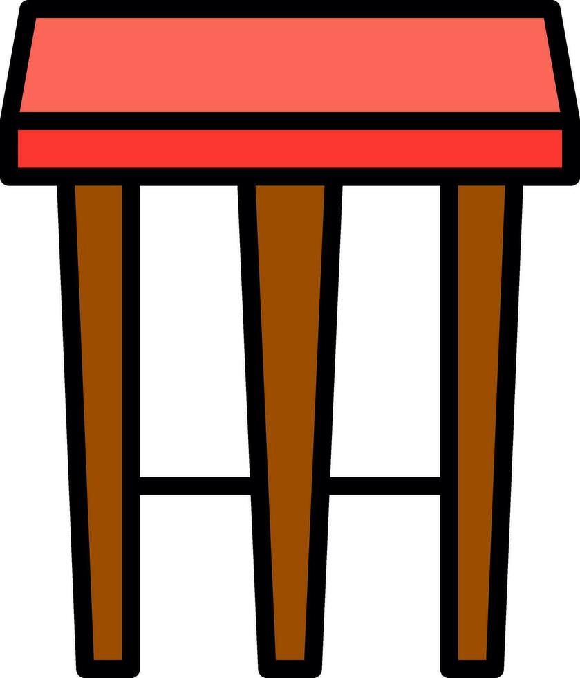 Stool Vector Icon Design