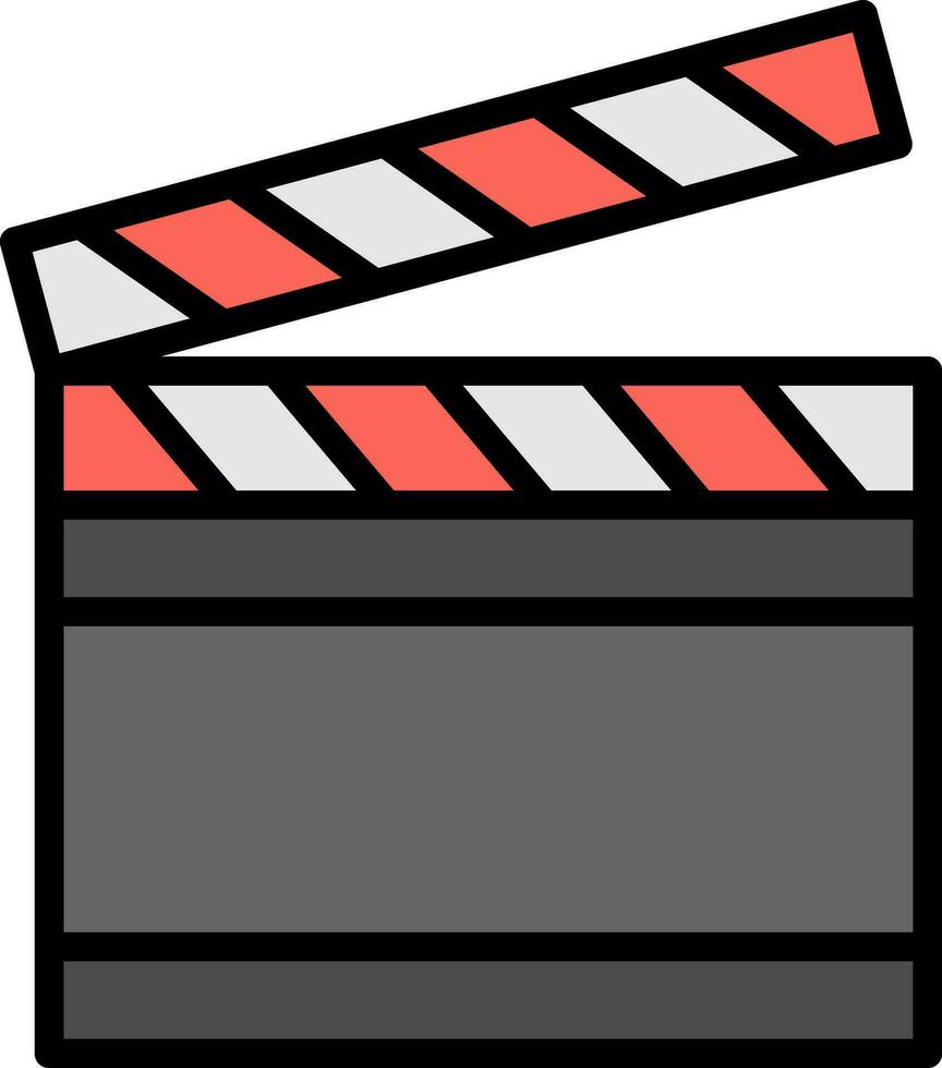 Clapperboard Vector Icon Design