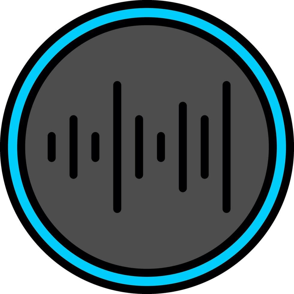 Sound waves Vector Icon Design