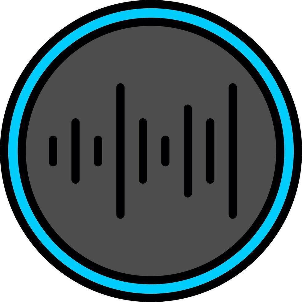 Sound waves Vector Icon Design