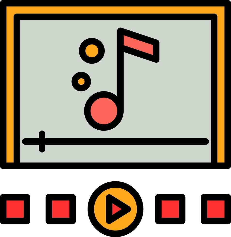 Music player Vector Icon Design