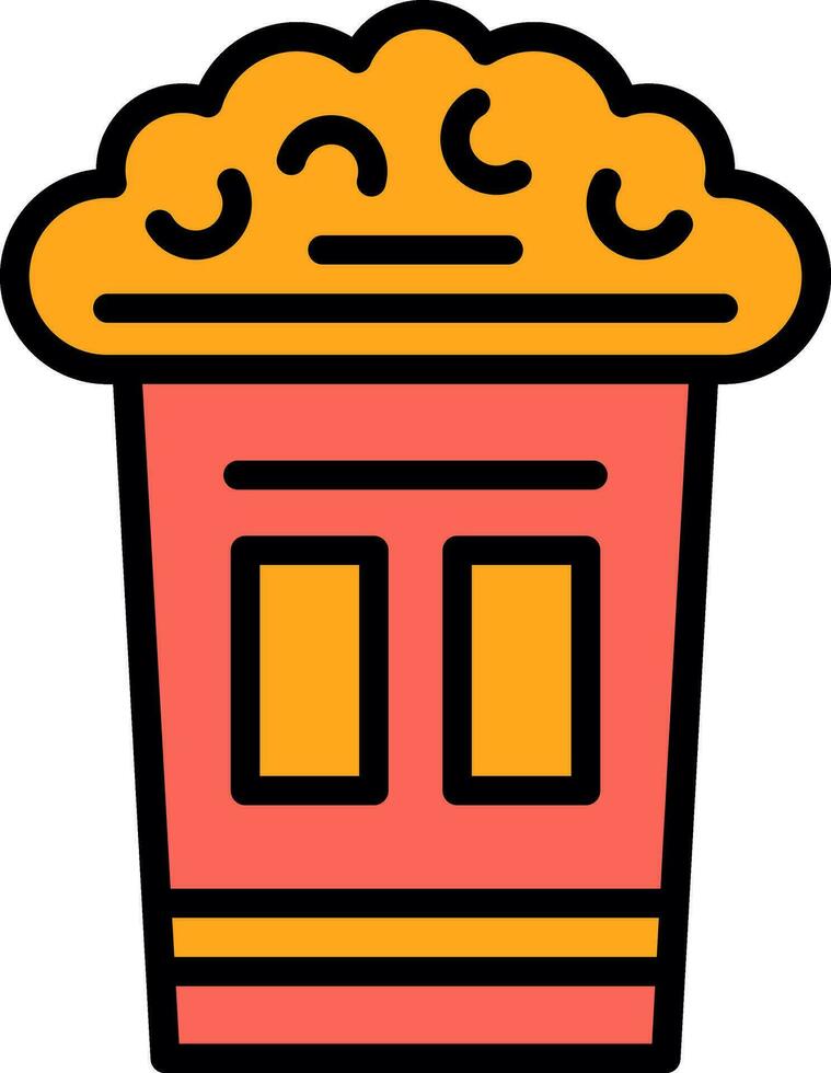 Popcorn Vector Icon Design