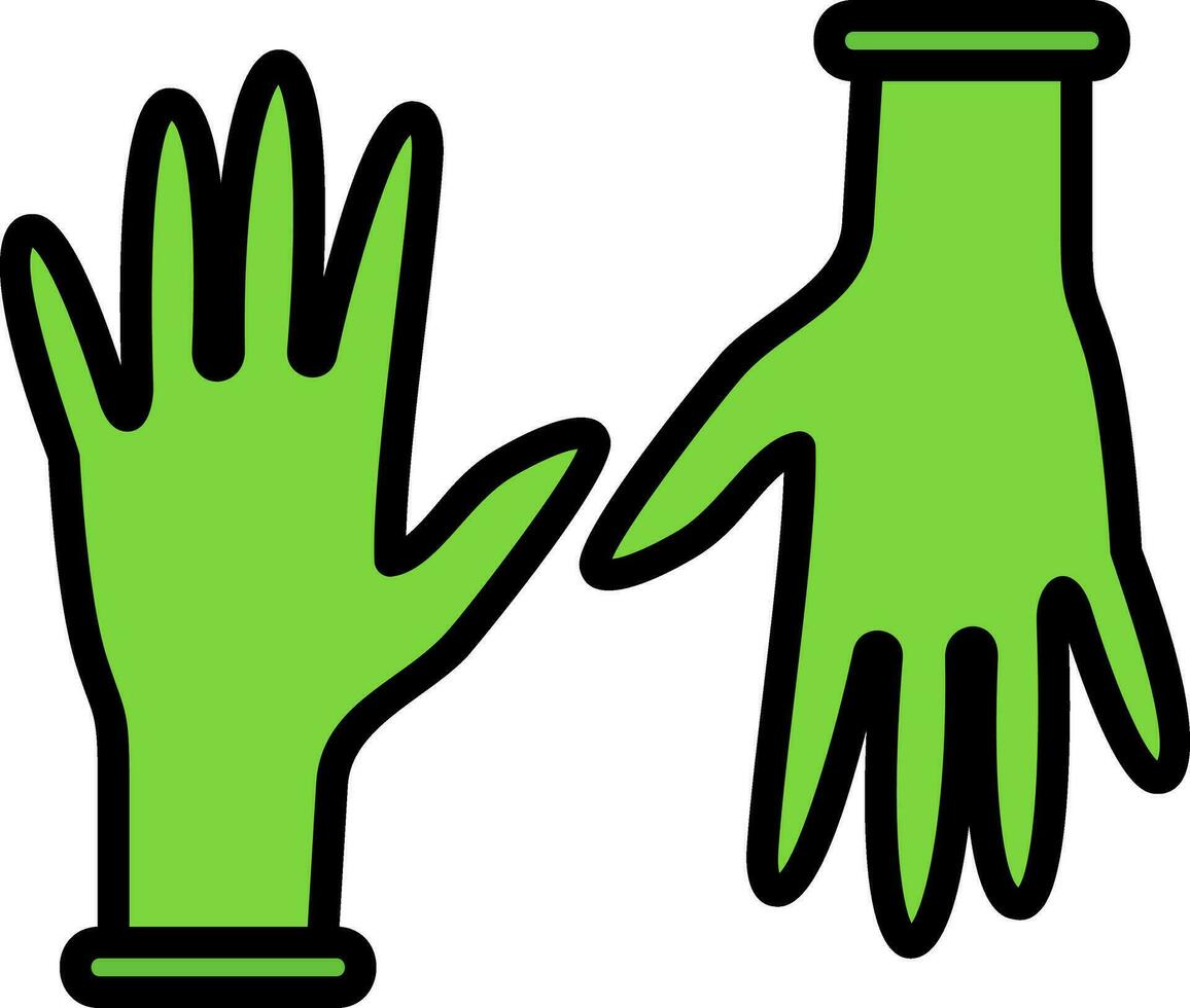 guantes, vector, icono, diseño vector