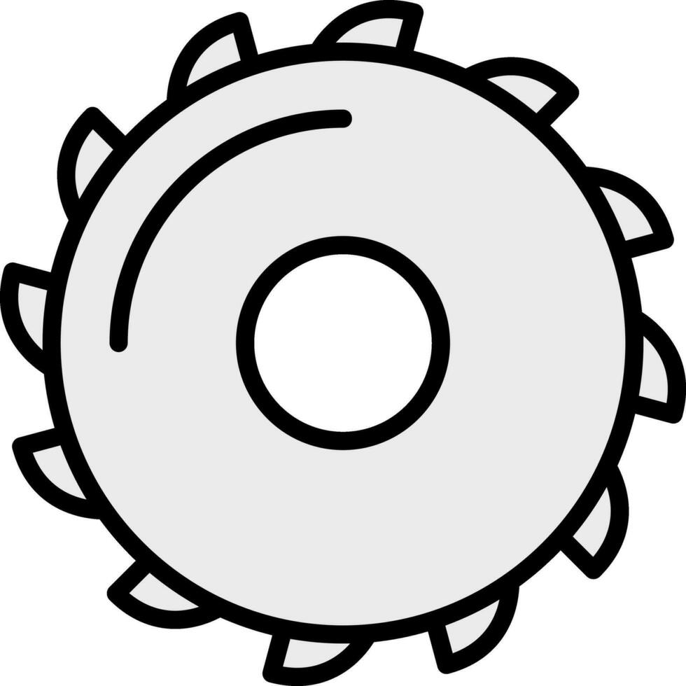 Saw blade Vector Icon Design