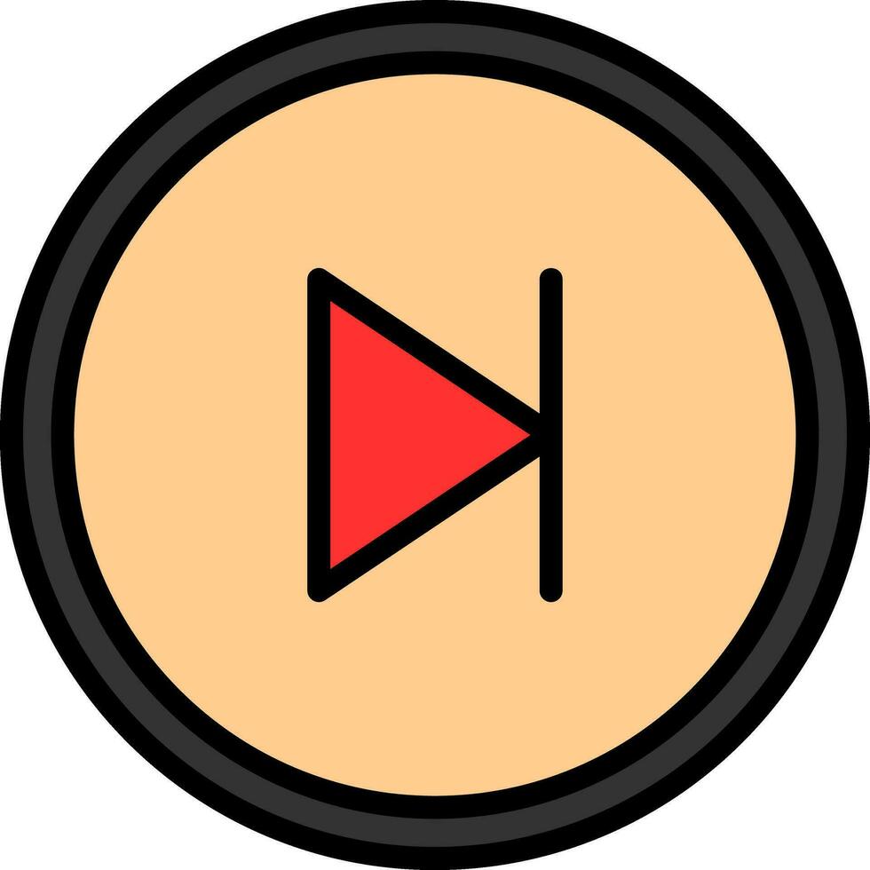 Skip Vector Icon Design