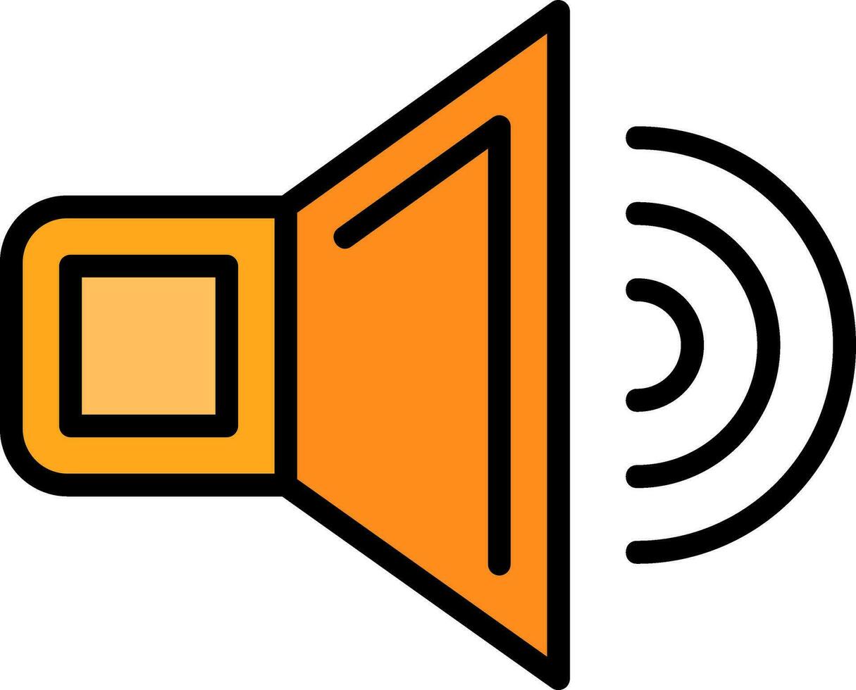 diseño de icono de vector de altavoz