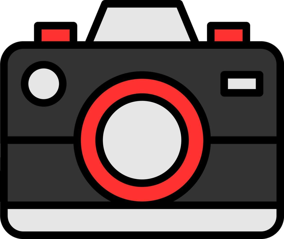 Photo Camera Vector Icon Design