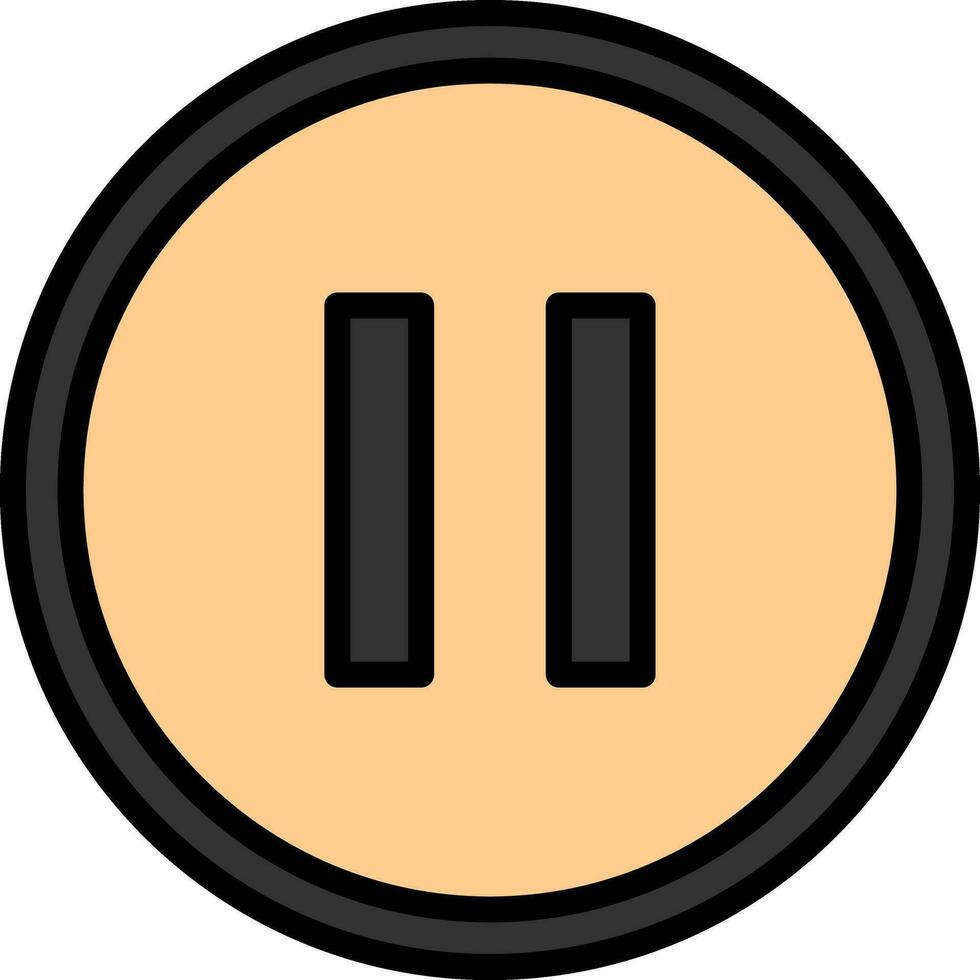 Pause Vector Icon Design