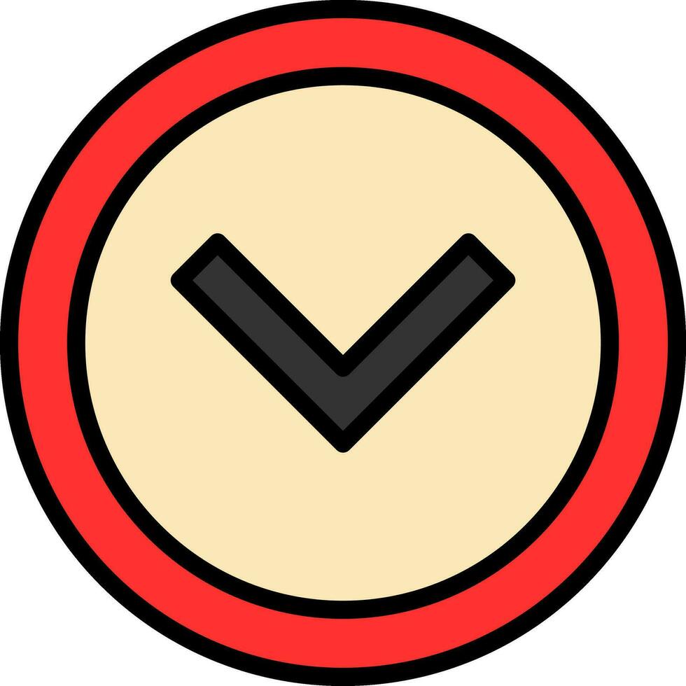 Chevron Arrow Down Vector Icon Design