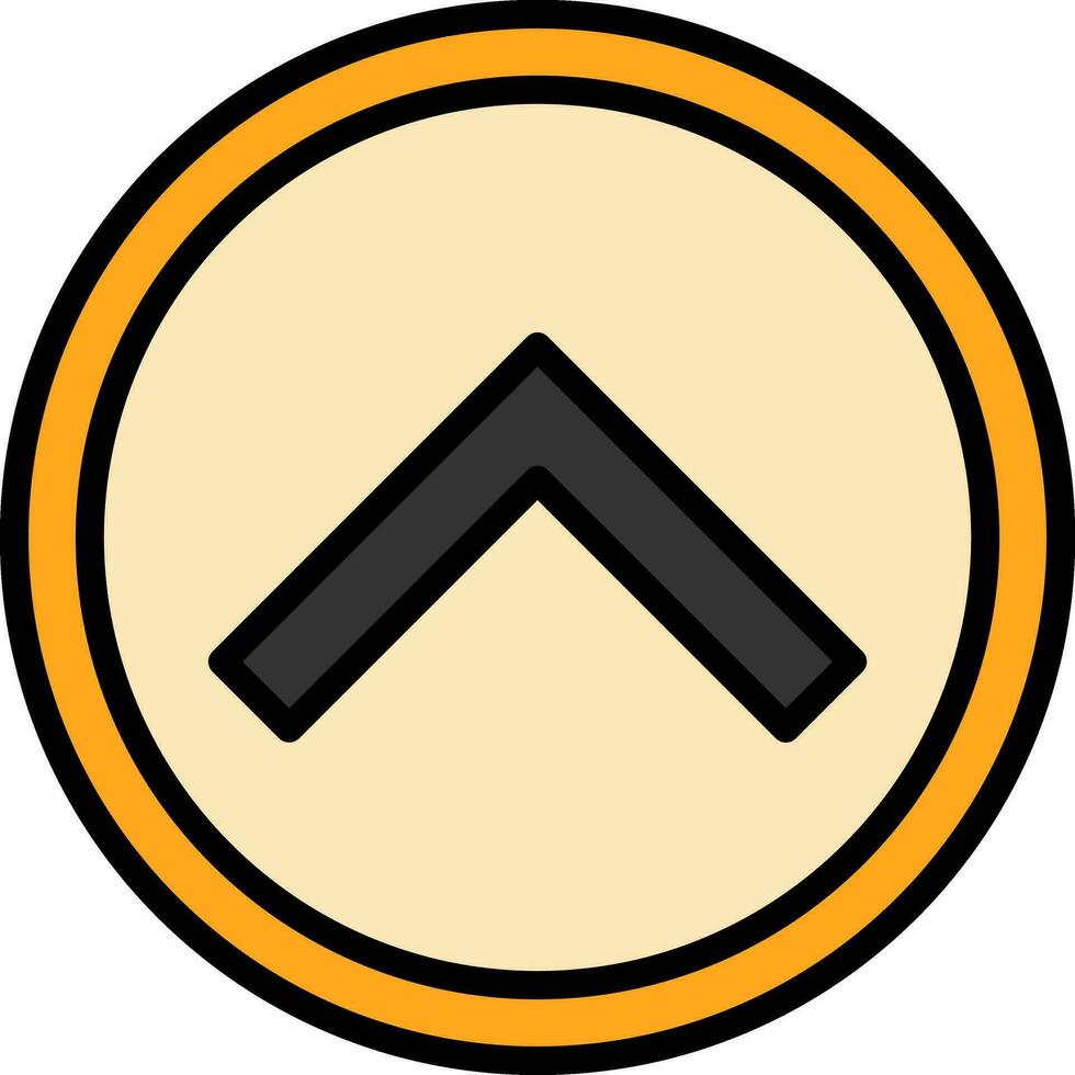 Chevron Up Vector Icon Design