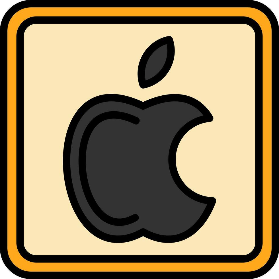 manzana logo vector icono diseño