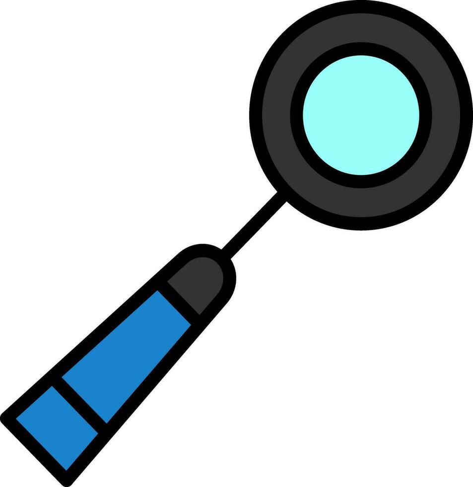 Mouth mirror Vector Icon Design