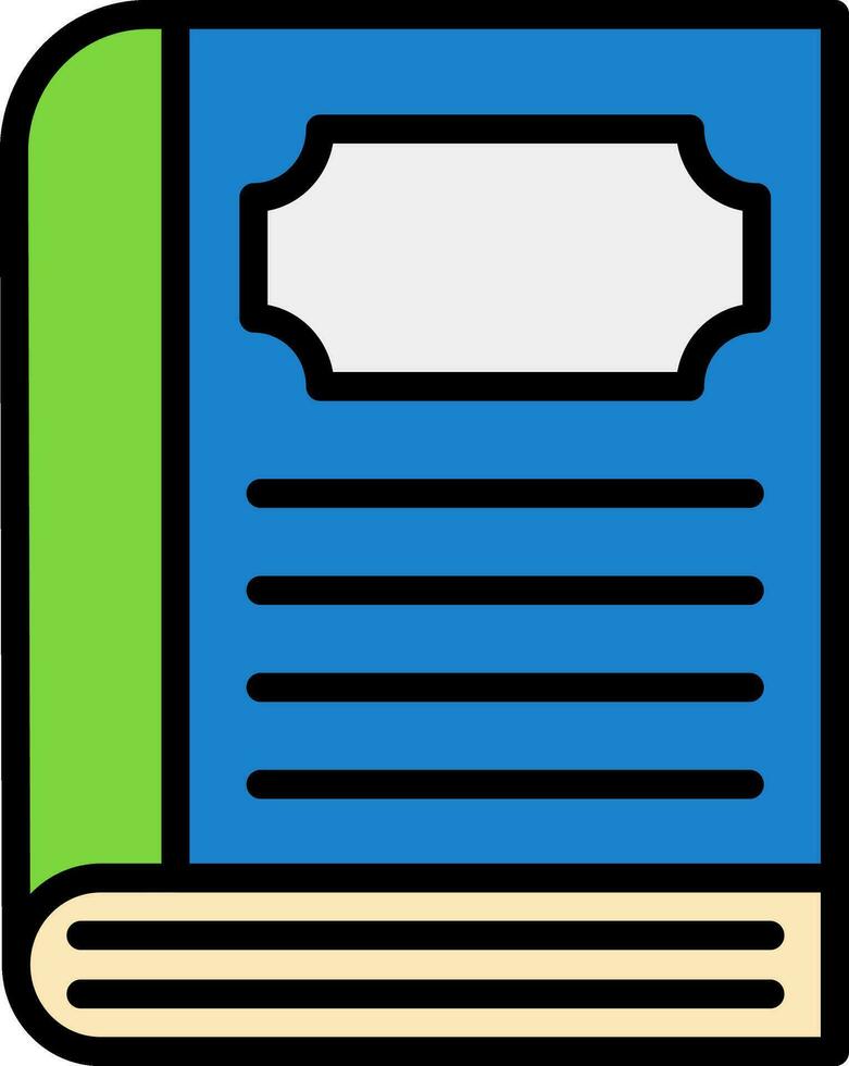 diseño de icono de vector de libro