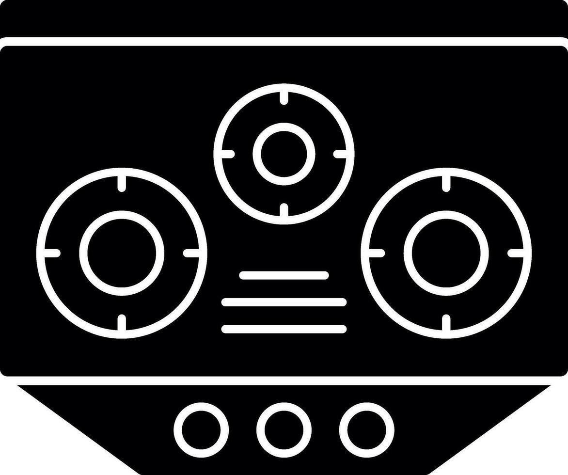 Electric Stove Vector Icon Design