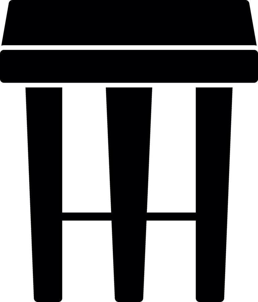 Stool Vector Icon Design