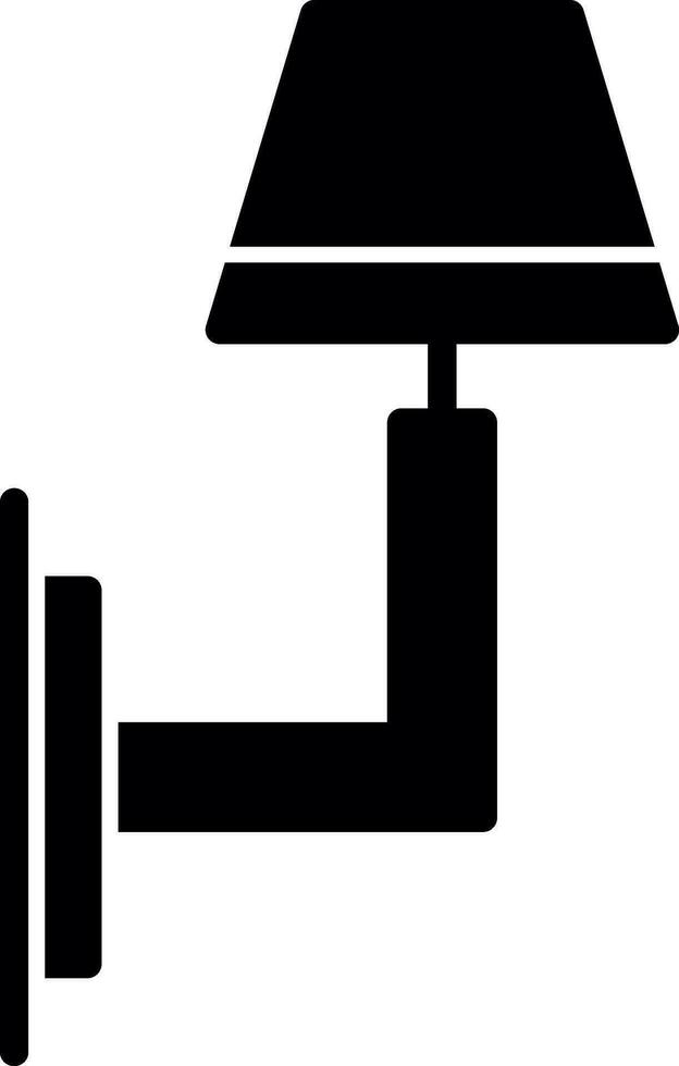 Wall Light Vector Icon Design