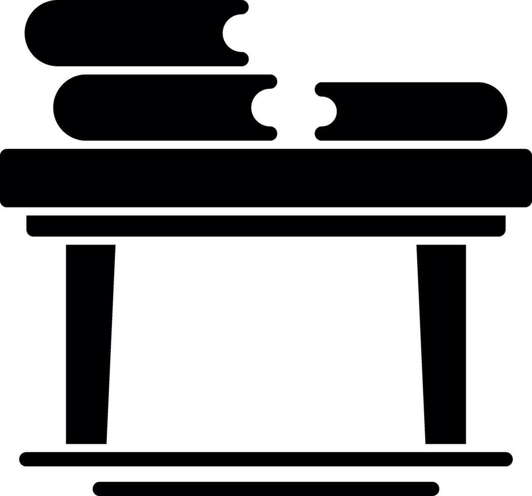 Book Table Vector Icon Design