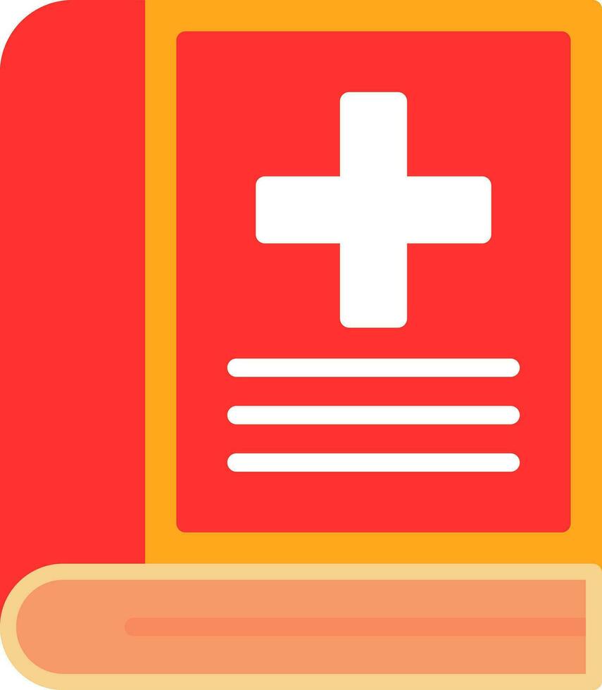 Medical book Vector Icon Design