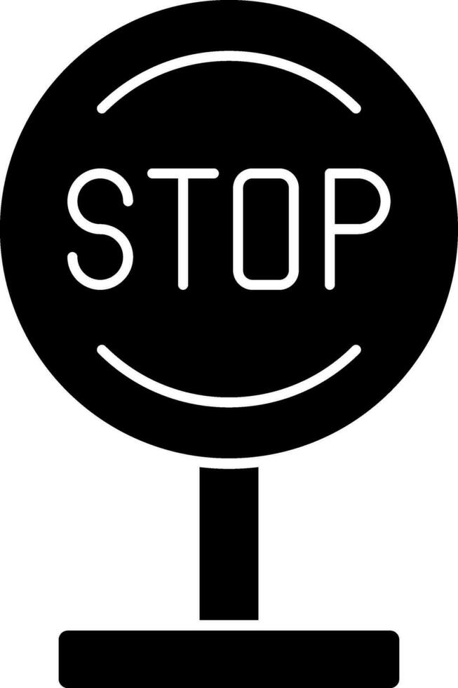 Stop Vector Icon Design