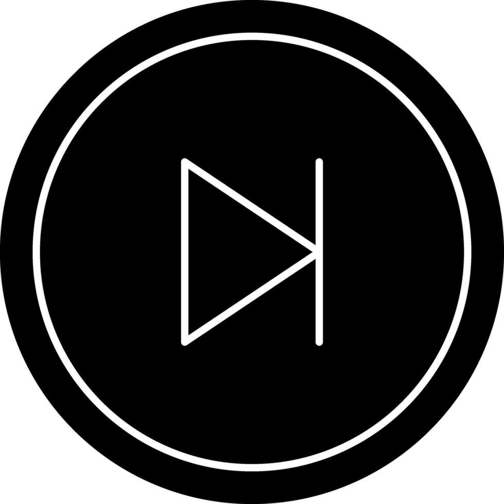 Skip Vector Icon Design