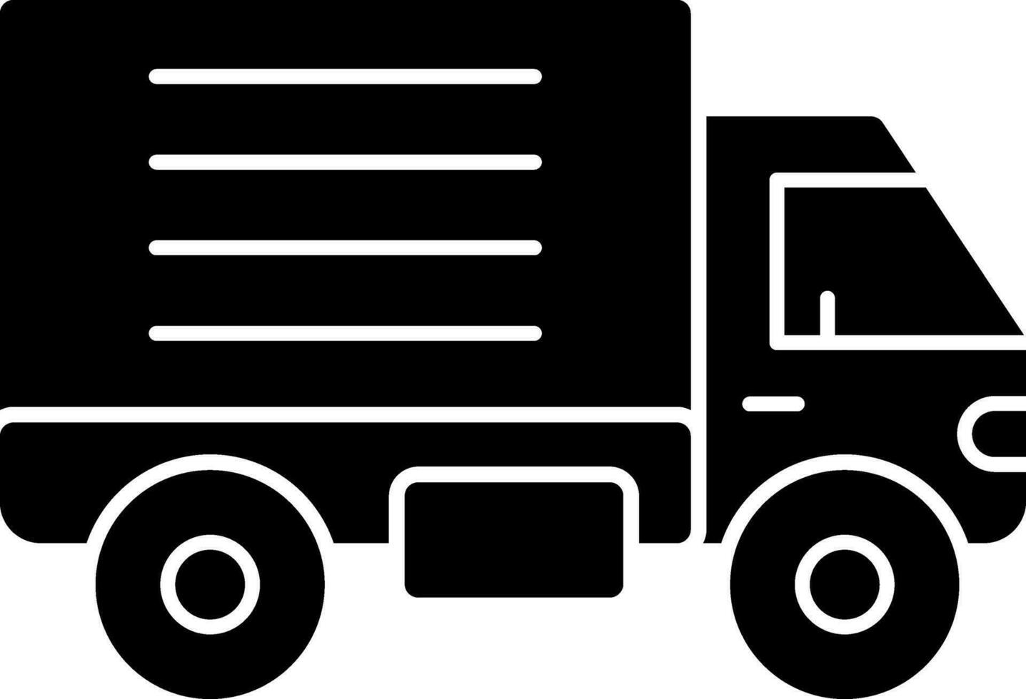 Delivery Truck Vector Icon Design