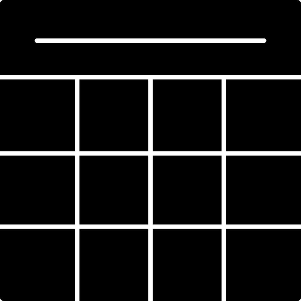 Table Grid Vector Icon Design