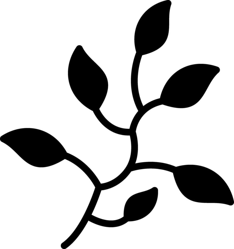rama hojas vector icono diseño