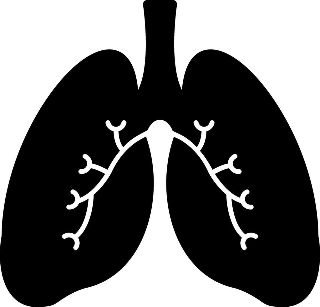 Lungs Vector Icon Design