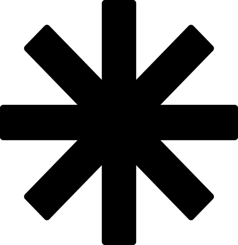 Asterisk Vector Icon Design