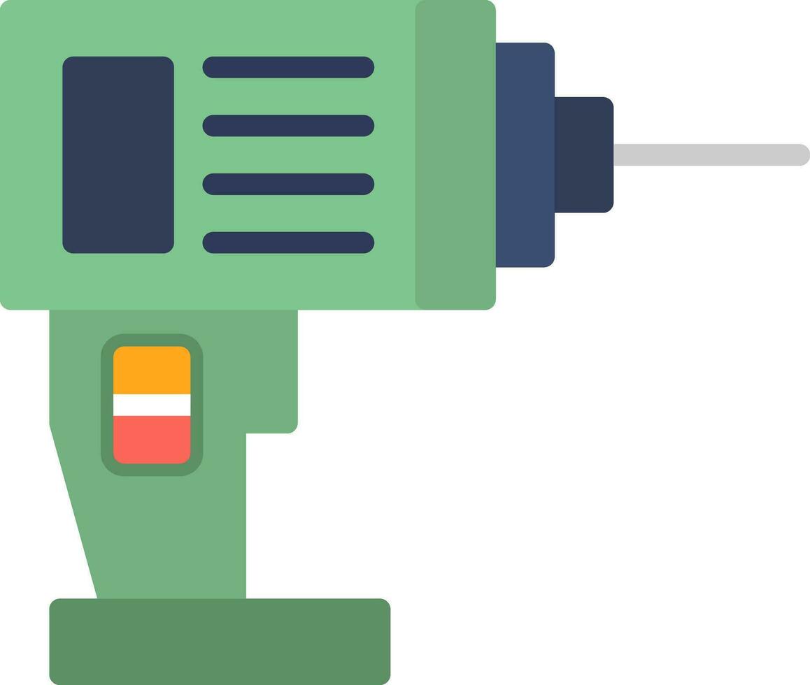 Drill Machine Vector Icon Design