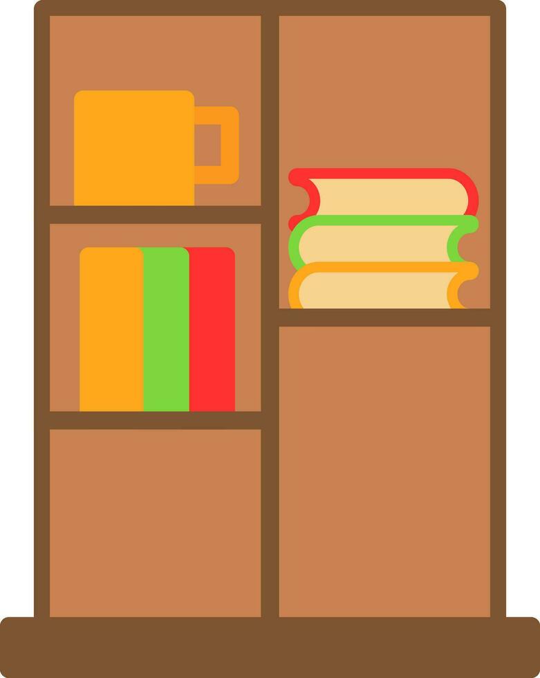 Book Case Vector Icon Design
