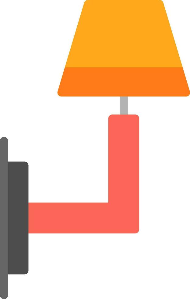 Wall Light Vector Icon Design