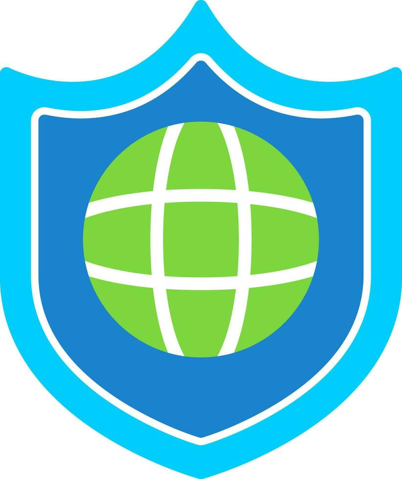 diseño de icono de vector de protección global