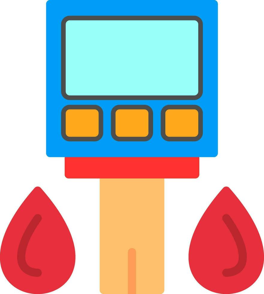Glucometer Vector Icon Design