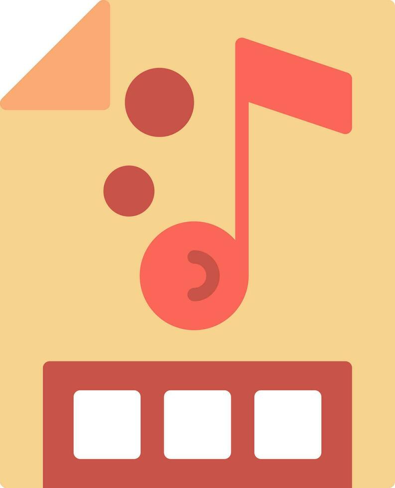 Music file Vector Icon Design