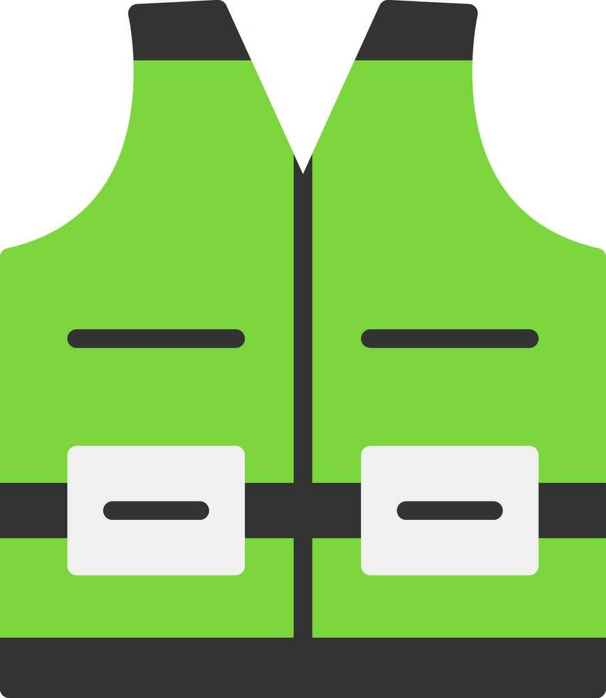 High visibility vest Vector Icon Design