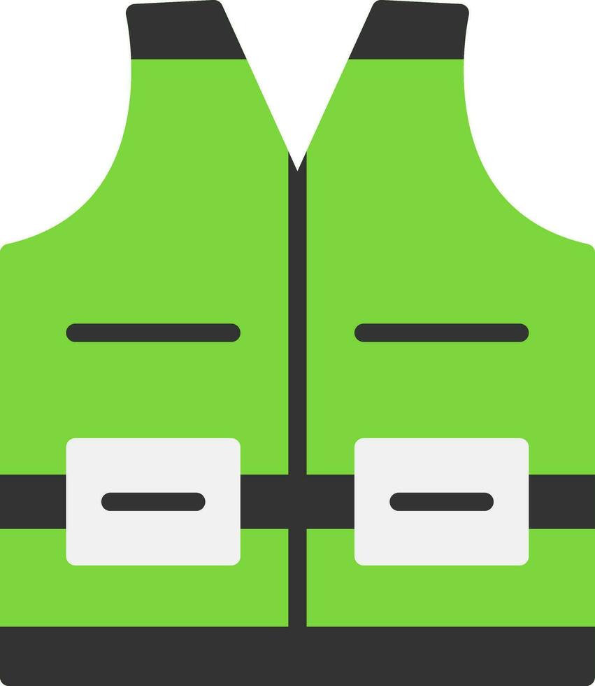 High visibility vest Vector Icon Design