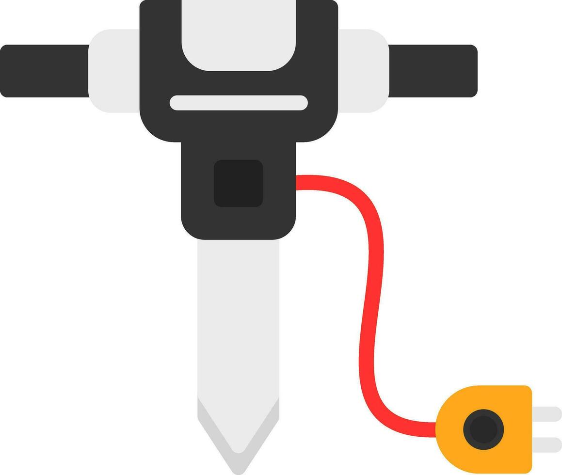 Jackhammer Vector Icon Design