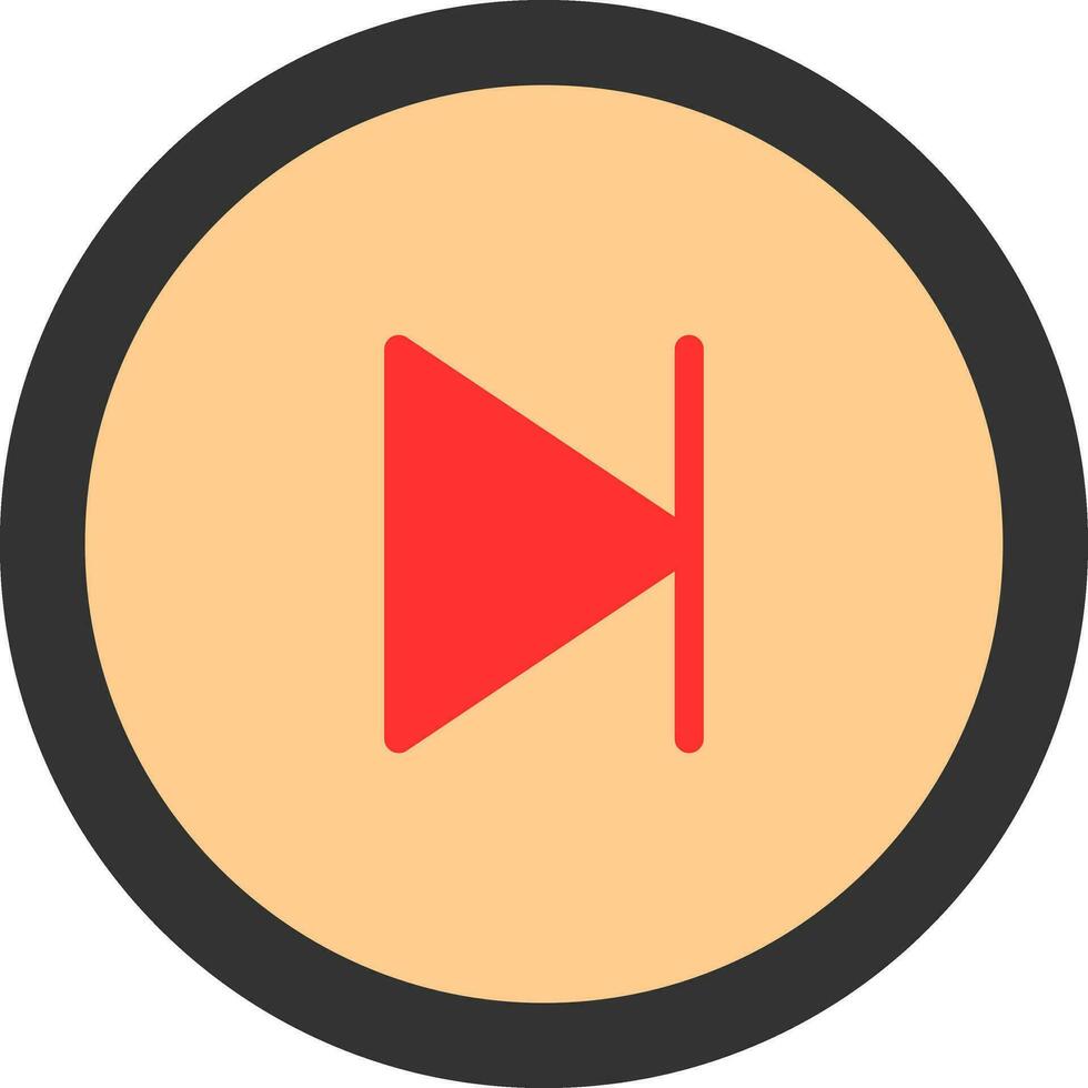 Skip Vector Icon Design