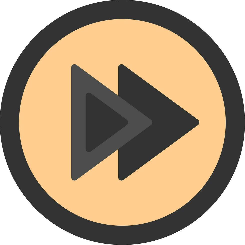 Fast Forward Vector Icon Design