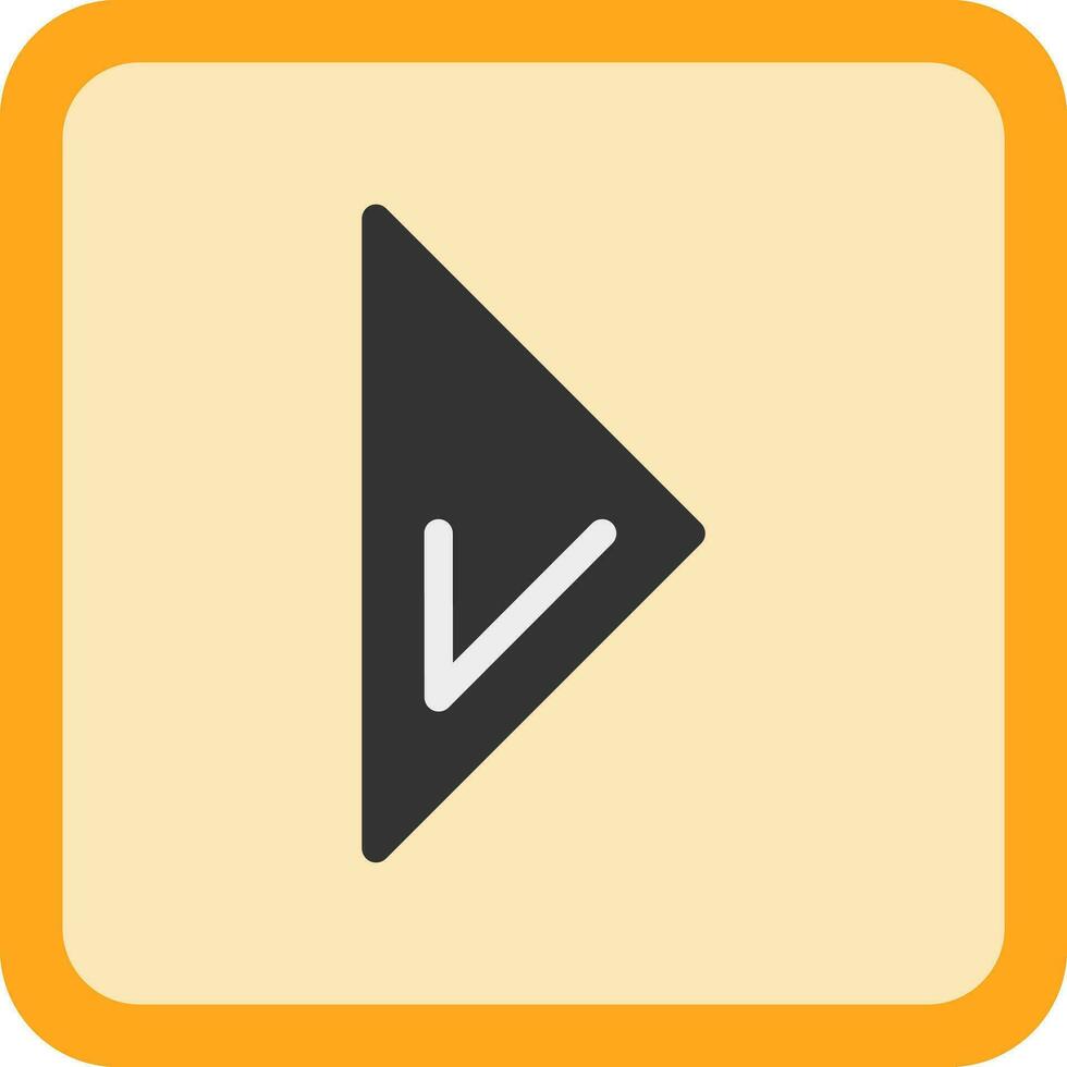 Arrowhead Right Vector Icon Design