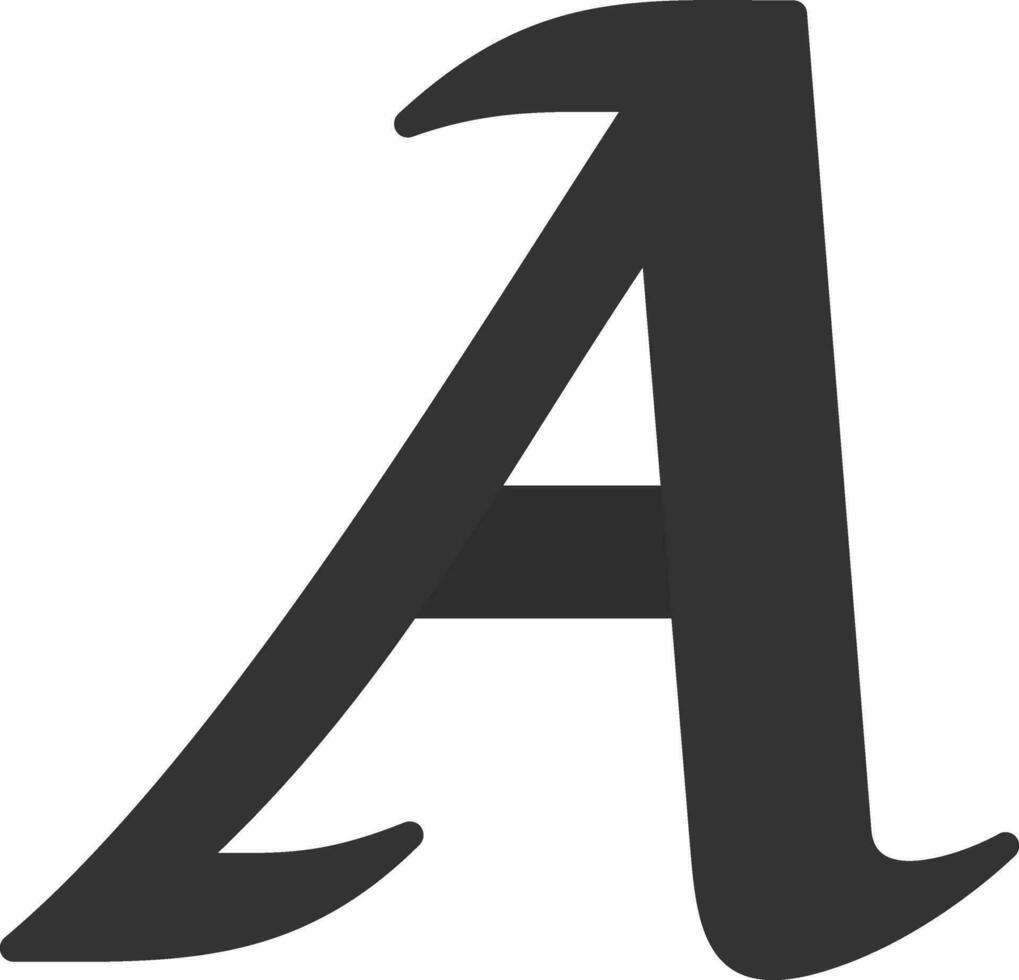 Letter A Vector Icon Design