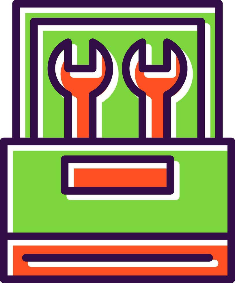 diseño de icono de vector de caja de herramientas